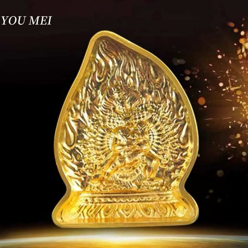 

Mahavairocana Buddha Shapes Handcrafted Making Molds,Brass Molds Religious Buddhism Soil Tools,Tibetan Mold Buddhist Item