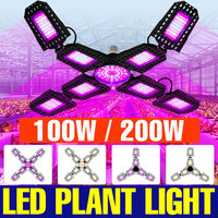 200W LED E27/E26 Grow Light Bulb 220V Full Spectrum Plant Cultivation Lamp 110V For Greenhouse Tent Vegetable Flower Hydroponics