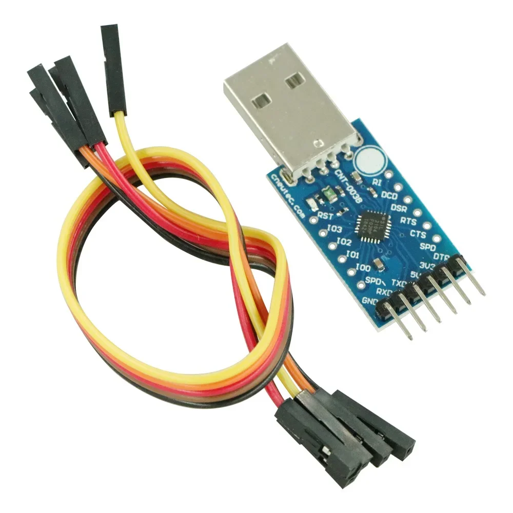 CP2104 USB 2.0 to TTL UART Module Serial Converter Board CP2104 STC PRGMR With Dupont Cables 6PIN 6PIN Replace CP2102 NEW