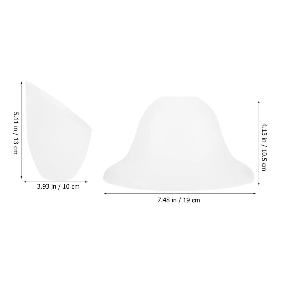6Pcs Plastic Horseshoe Lampshade Inclined Lamp Shade White Replacement Lamp Cover Pendant Table Floor Light Multi Head Stand