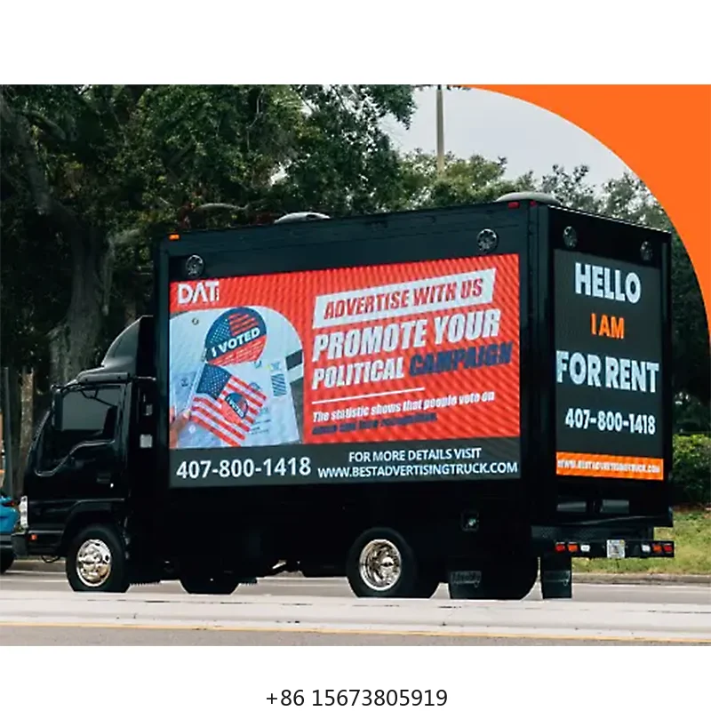 

Мобильный рекламный LED-экран P4Mm для грузовиков и фургонов, уличный цифровой рекламный дисплей, низкая цена