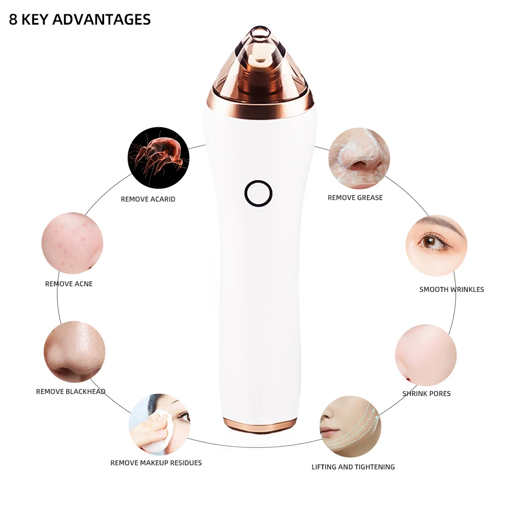 Buy Home Use Electric Blackhead Remover Machine USB Rechargeable Whitehead Blackhead Removal with Camera App