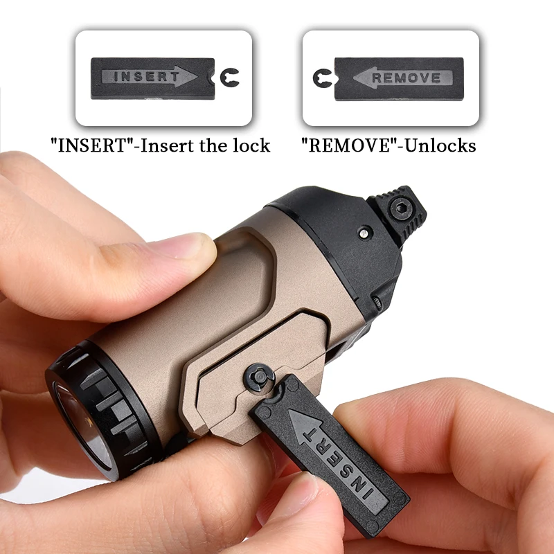 Linterna táctica FOXTROT2R Universal de 700 lúmenes, luz de pistola FOXTROT multifuncional para prevención de salpicaduras de lluvia al aire libre