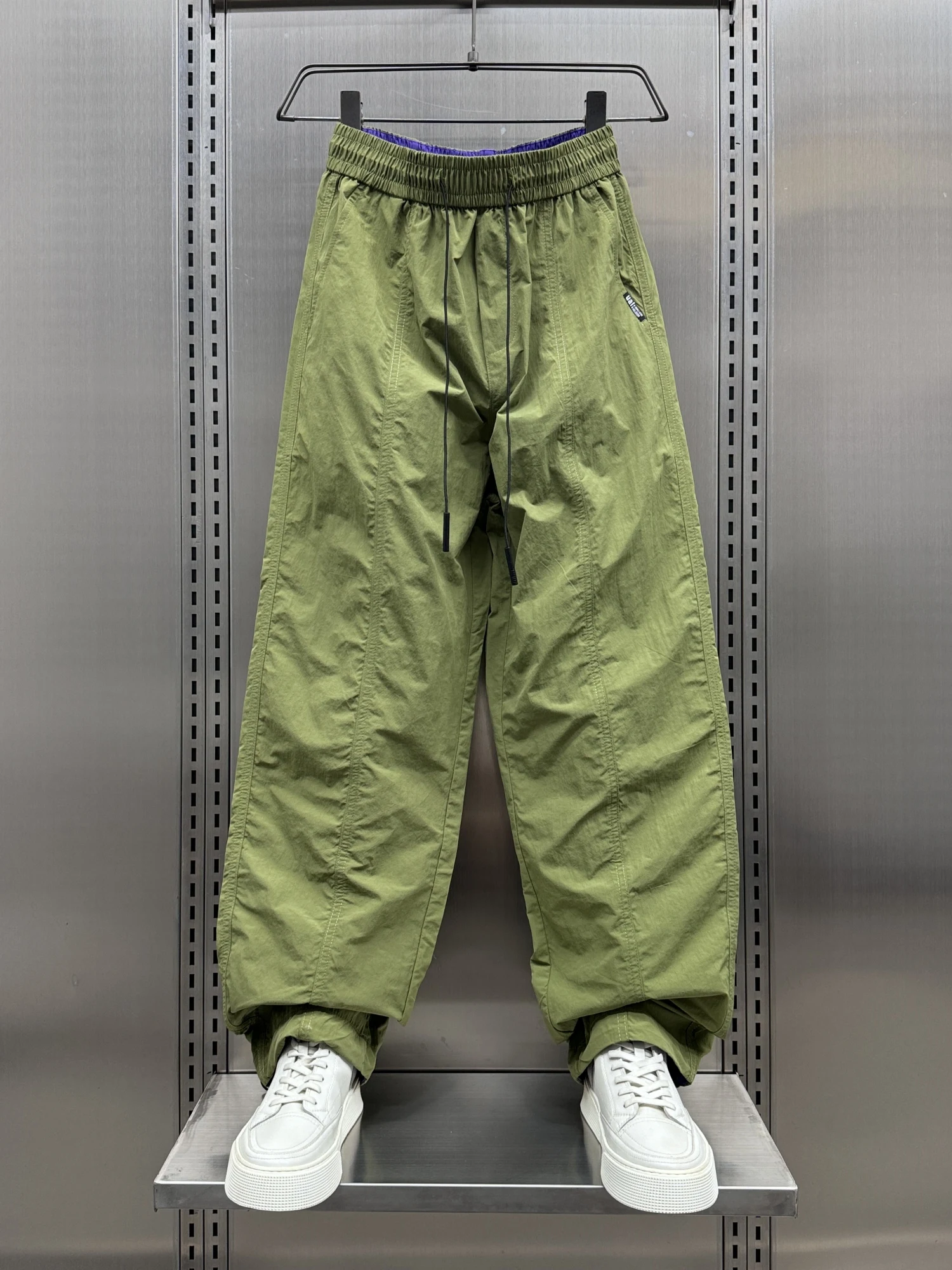 

Men's Summer Thin American Casual Patchwork Straight Leg Sport Pants Loose Trendy Qui Dry Leisure Trousers Youth Faion