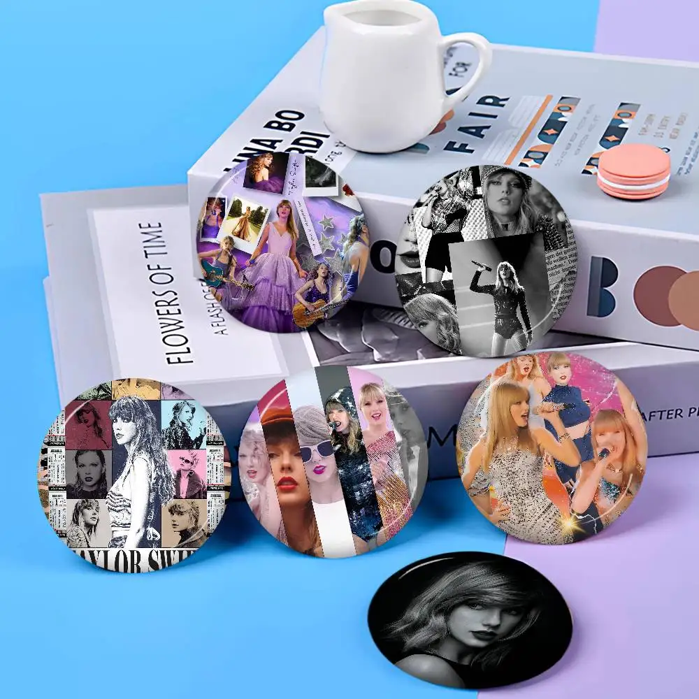 Classic Singer Taylor Swift Tinplate Pin Button Custom Anime Role Old-school Brooch Cartoon Collar Badge Jewelry Gift Fans