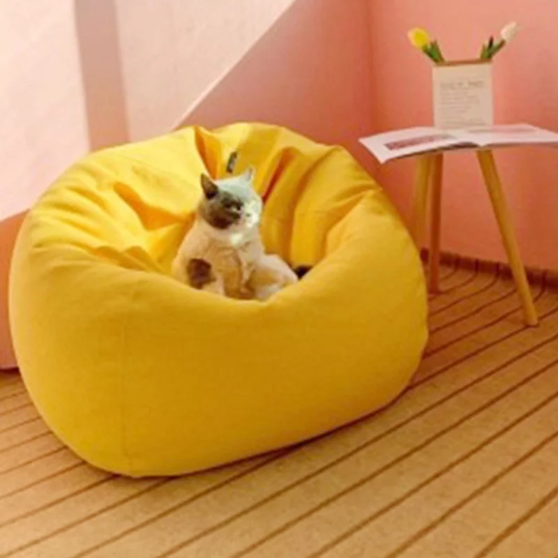 Multicolor Lazy Sofa Bean Bag Small House Type Modern Simple Tatami Lounge Chair Balcony Single Sofa Nest Bedroom Washing Coat