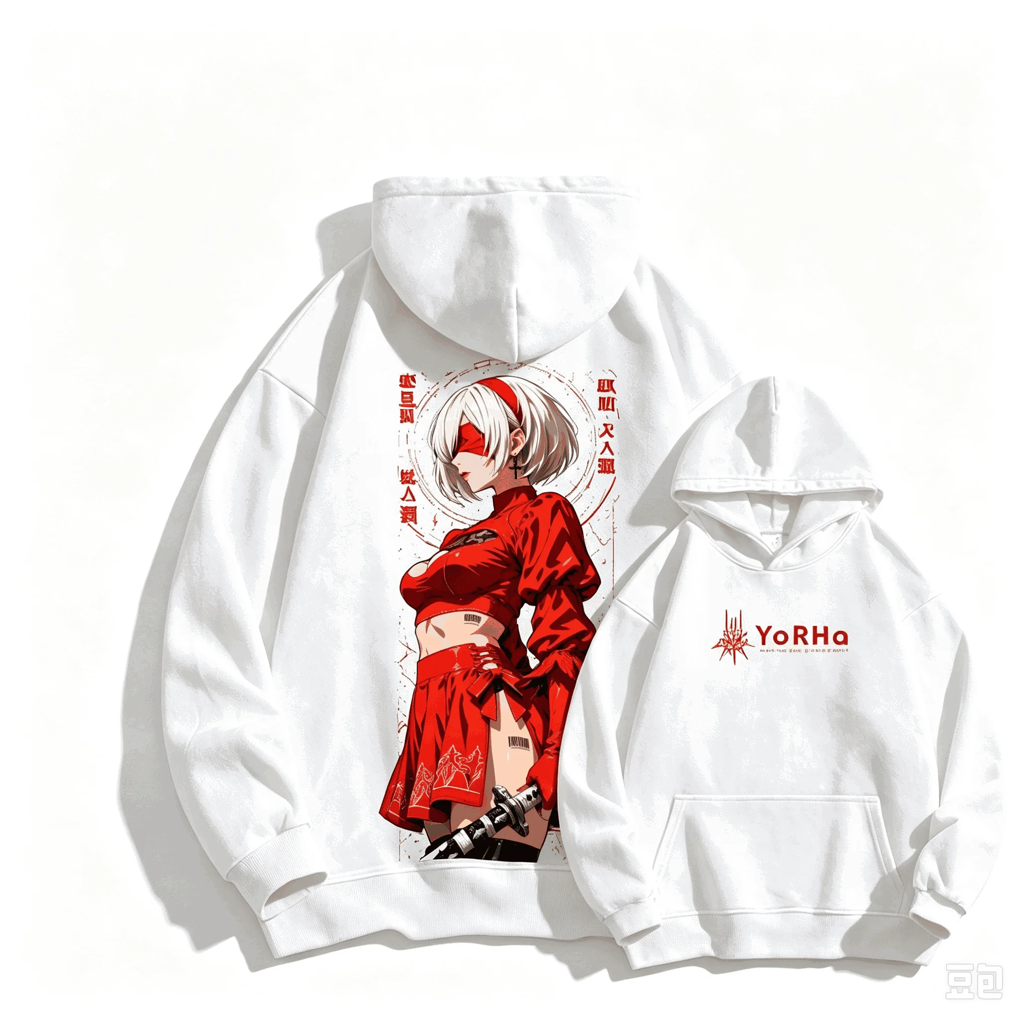 Nier Automata Print hoodies Casual Loose Oversized Unisex sweatshirt Sports Graphic Retro Fashion Comfortable high quality soft