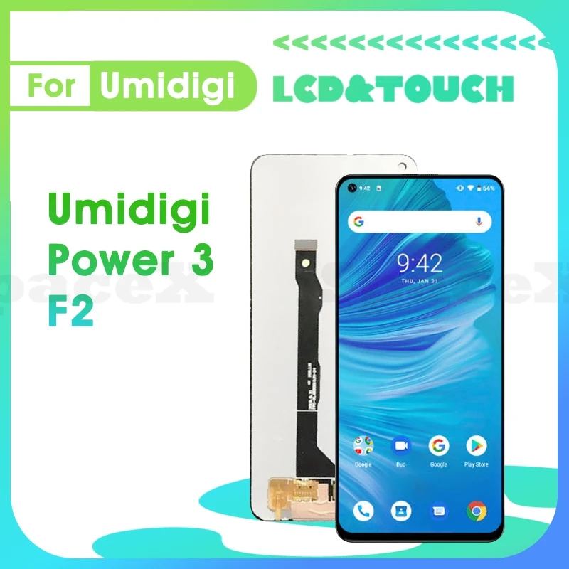 

Power3 6.53"Tested For Umidigi F2 LCD Power 3 Screen Display Touch Digitizer Assembly Replacement phone Screen umidigi F2 lcd