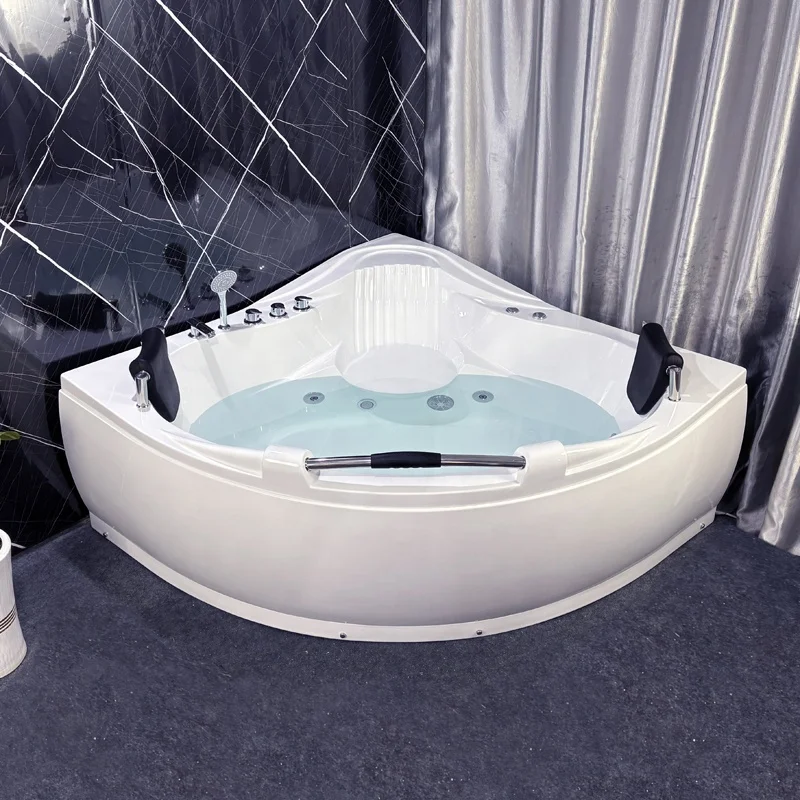 

Заводская дешевая цена Угловые гидромассажные ванны Jacuzz Угловая ванна 2-местная джакуумная ванна Гидромассажная ванна Спа Открытая гидромассажная ванна