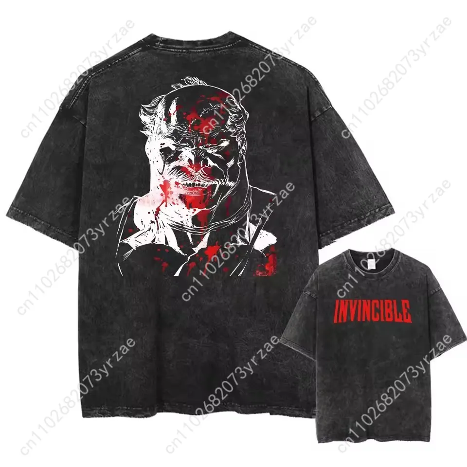 

Retro Tshirt Invincible Man Woman High Quality Vintage T Shirt Cotton Short Sleeves Fashion T-shirt Soft Breathable Tops