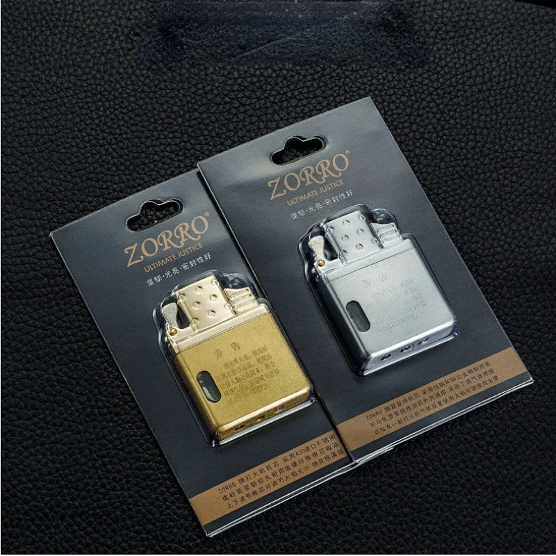 Zorro Original Butane Gas Insert Movement Accessories Replace Inner Liner Windproof Single Double Jet Transparent Visible Gas