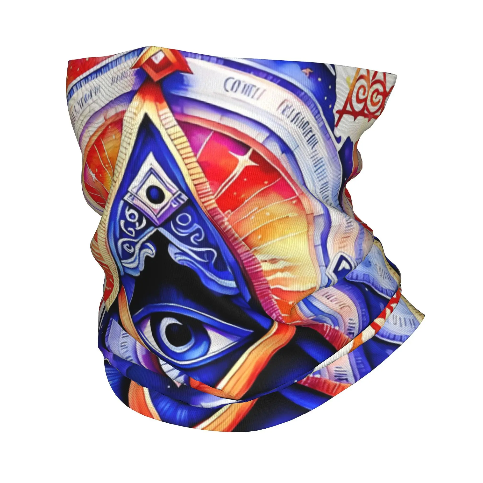 

Freemasonry Maçonaria V12 Masonic Bandana Neck Cover Printed Wrap Scarf Warm Headband Cycling for Men Women Adult Washable