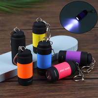 1PC Led Mini Torchlight Portable USB Rechargeable Keychain Flashlights Waterproof Outdoor Hiking Camping Torch Lamp Lantern