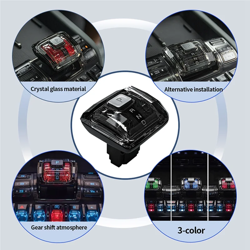 

Премиум для BYD Shark 6, автоматический кристаллический рычаг переключения передач, 3 цвета, обновленные аксессуары для центральной консоли, модели 2024, 2025