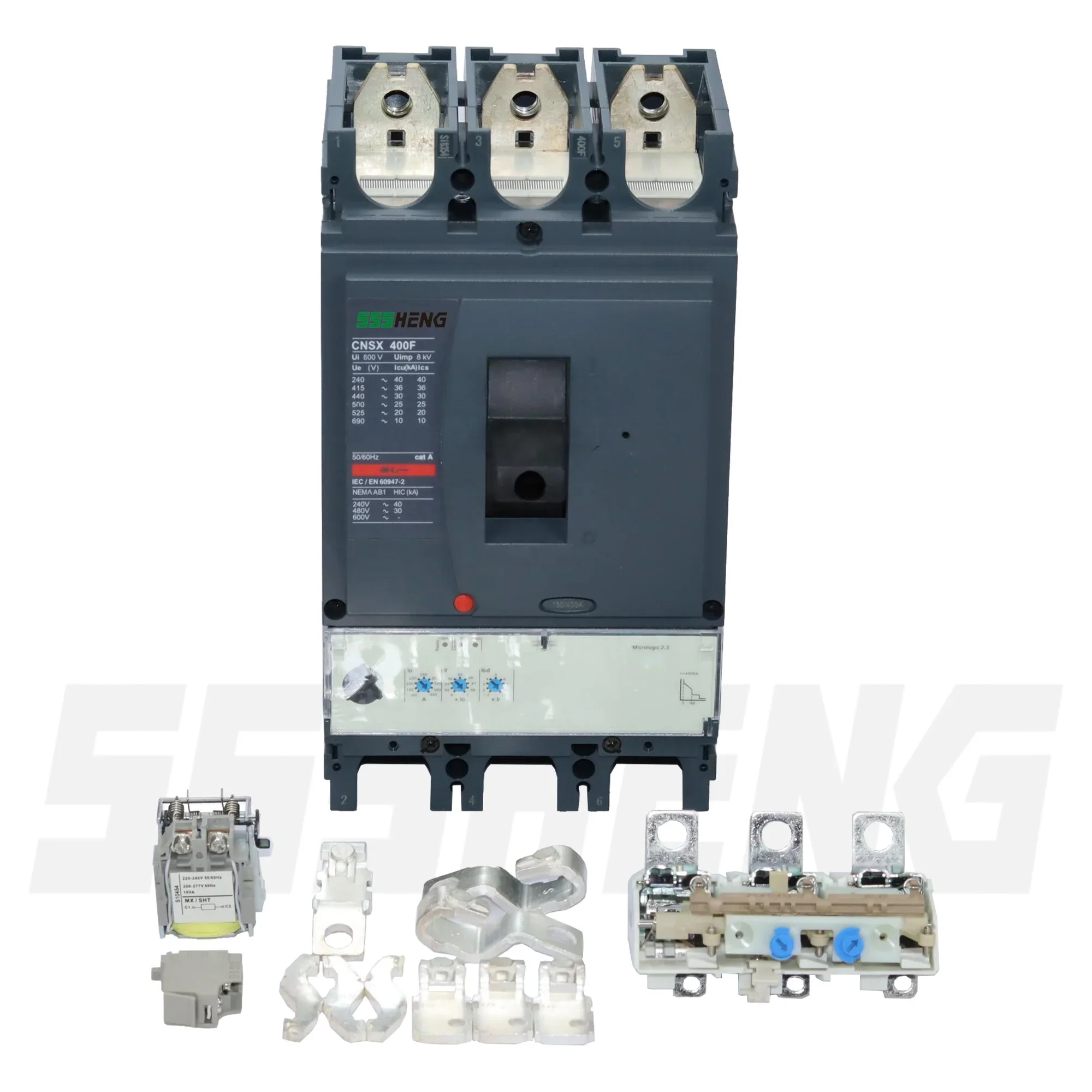 SSSHENG NSX400 MCCB NSX400F 3P 400A 36kA circuit breakers NSX400N NSX400H Automatic switches