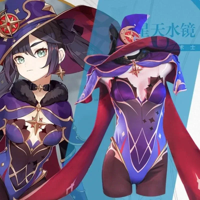 

NewGame Genshin Impact Mona Anime Cosplay Costumes Halloween Costume For Women Ganyu Cosplay Feminino Uniform Wig Clothing2025