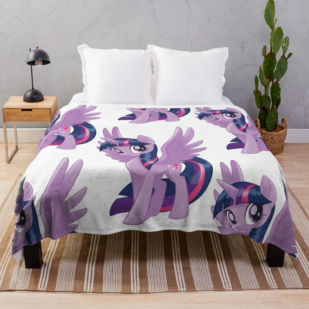 

Twilight Sparkle Throw Blanket Softest manga Decorative Sofas Bed Blankets