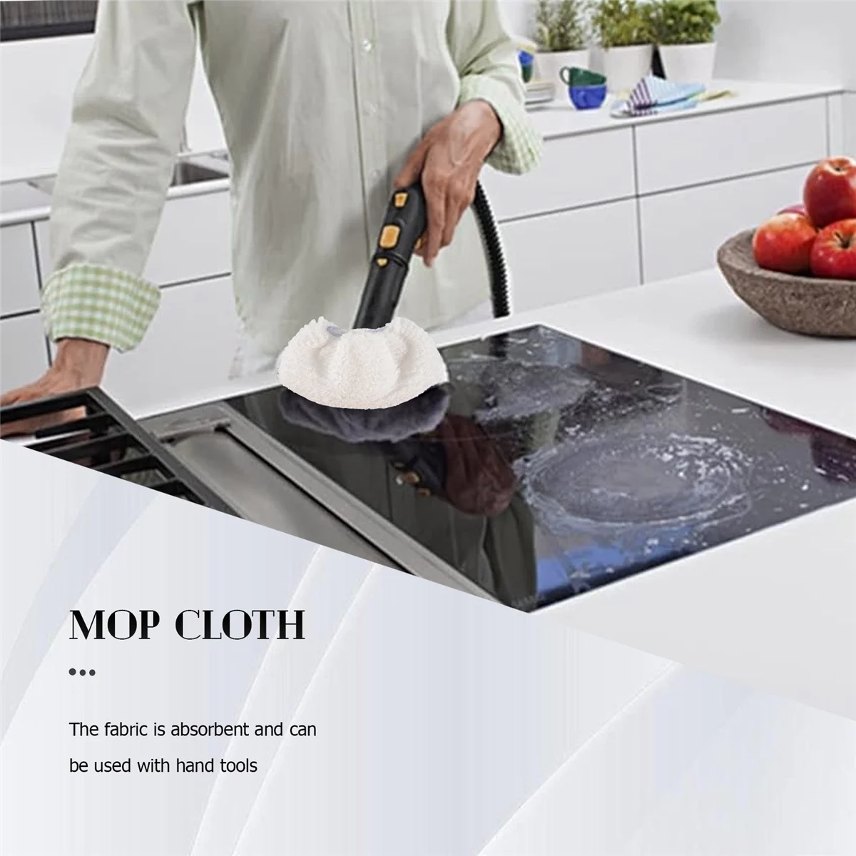 3 ชิ้นผ้าฝ้ายหัวแปรงสําหรับ Karcher SC2 SC3 SC4 SC5 Steam Cleaner อุปกรณ์เสริม