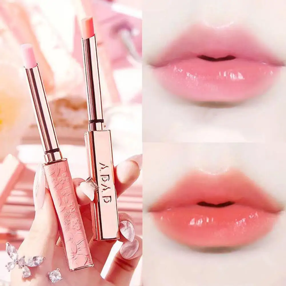 Adad-brillo de labios Natural, bálsamo labial ultraligero que cambia de temperatura, suave, para fiesta, B5z6, gran oferta, 2024