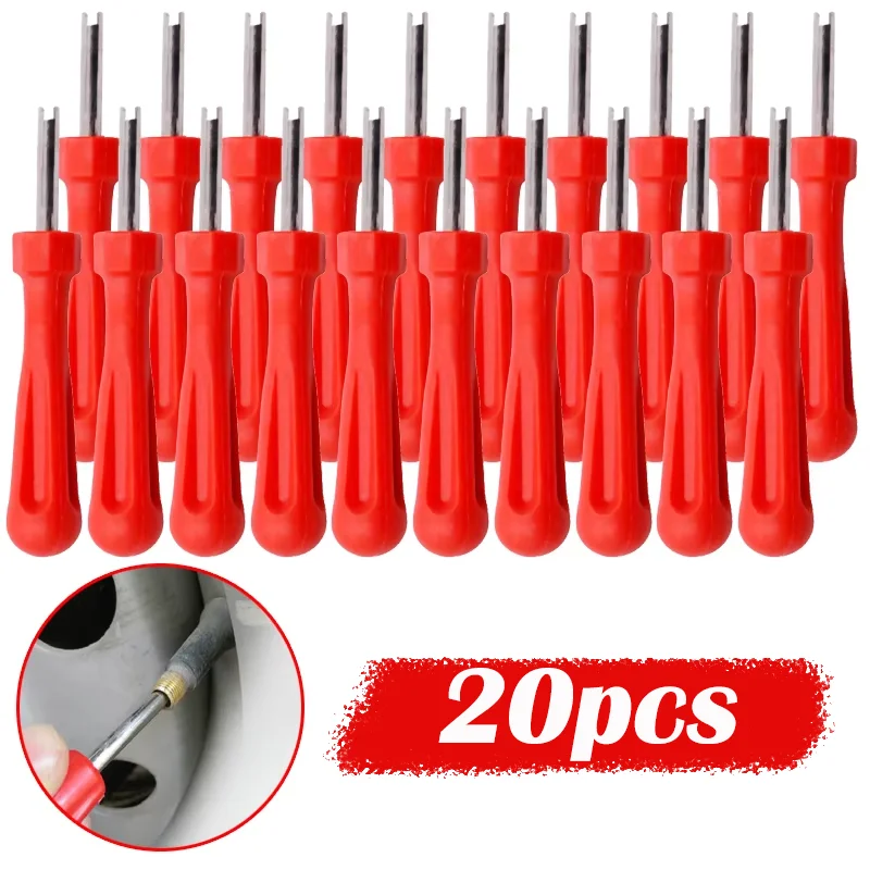 20Pcs Tyre Valve Core Remover Tools Indispensable for Car Owners Auto Bike Motorbike Truck Tyre Valves Stem Repair Tool