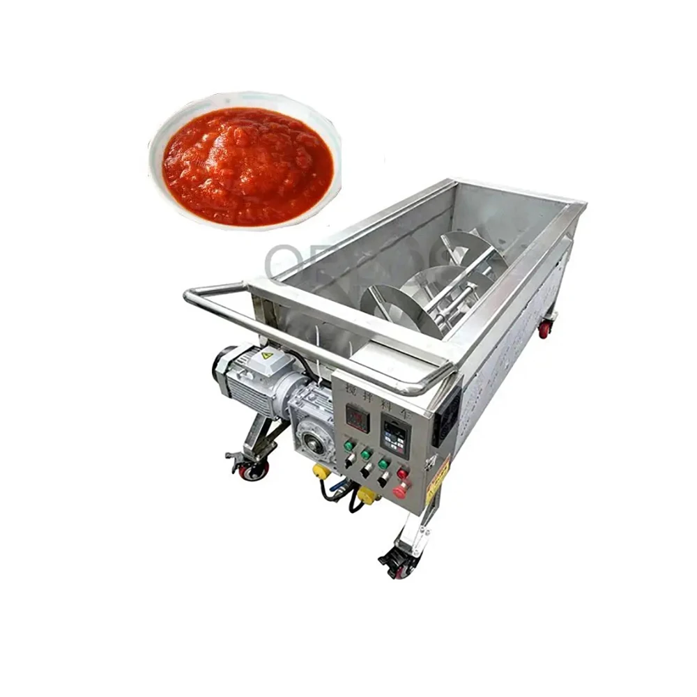 

Industrial Curry Paste Sugar Syrup Sweet Boiler Cooking Mixer Tank Mixing Sauce Mixer Trade Cooker with Mixer for Sauce