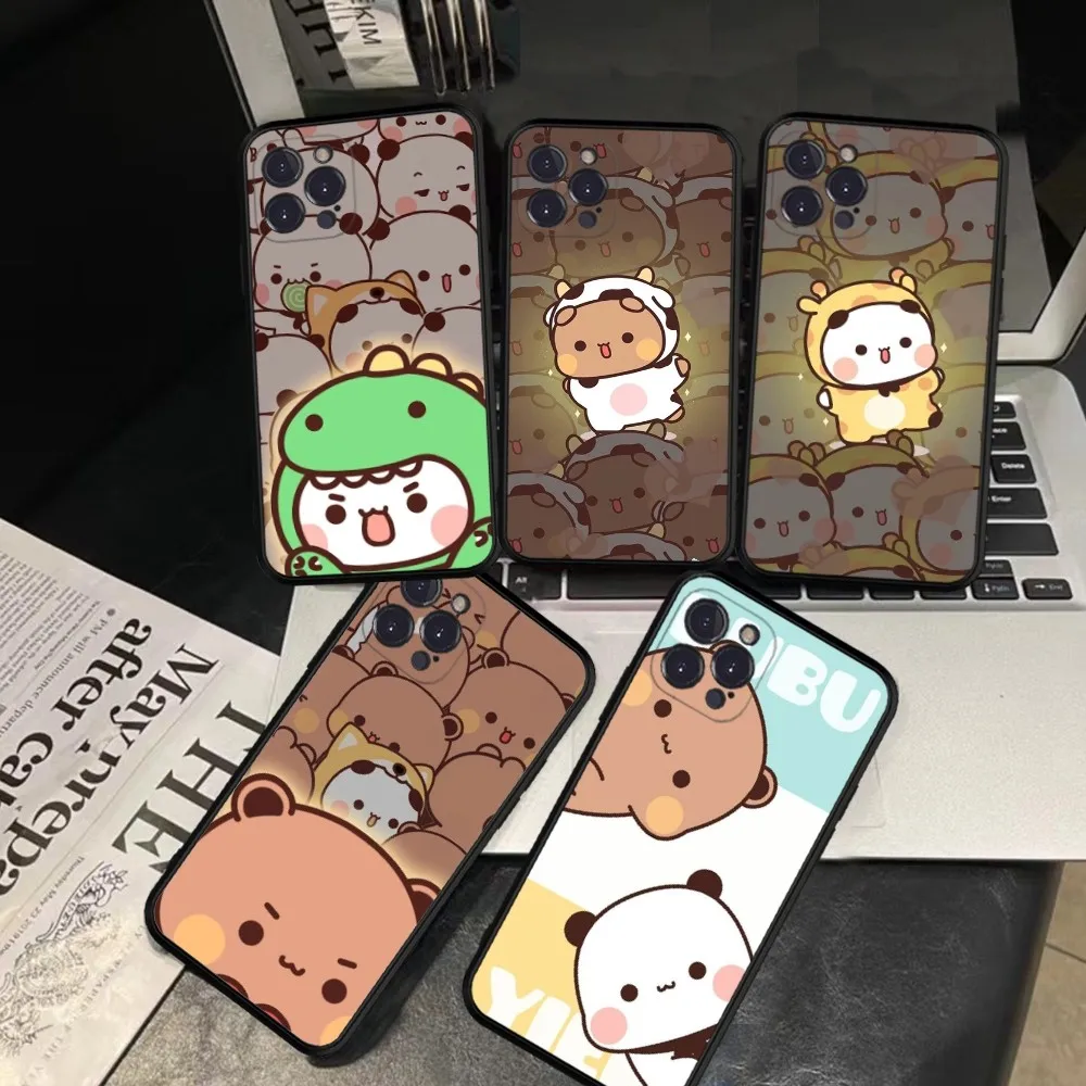 BUBU DUDU Cartoon Phone Case Silicone Soft For Iphone 15 14 13 12 11 Pro Mini XS MAX 8 7 6 Plus X XS XR Cover