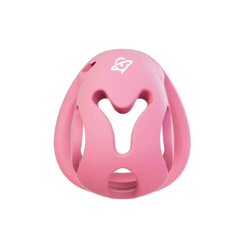 YoKoNex Pink Chastity Cage - Male Lightweight Resin Device with Multi-Size Rings. Ergonomic Breathable BD-SM Stealth Restraint.