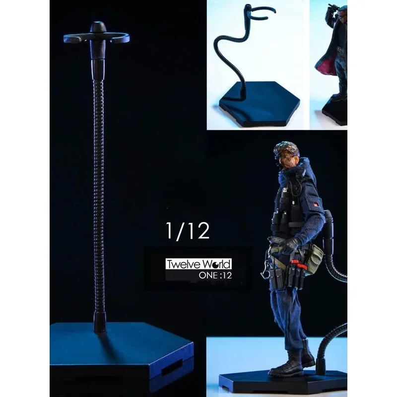 TWTOYS TW1905 1/12 Scale Figure Metal Snake Pipe Holder Support Bracket Soldier Platform Assemblable 6