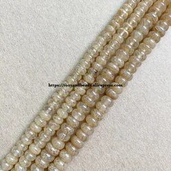 Natural Stone Smooth Rondelle Citrine Quartz 7