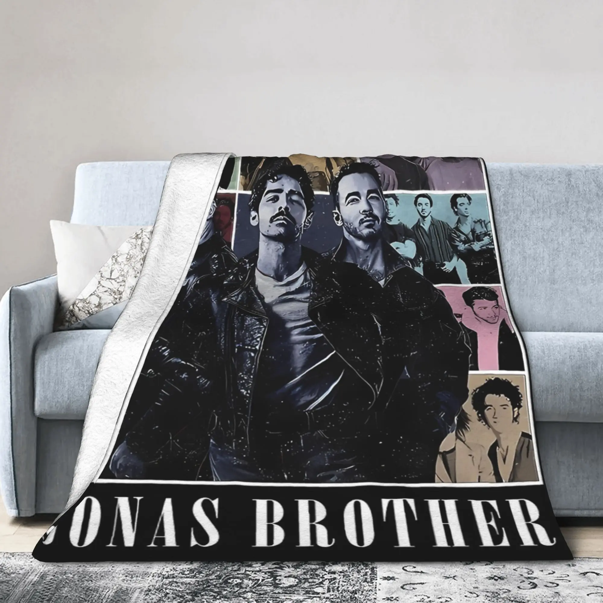 

Music Brothers Tour 2025 Jonas Concert Blankets Band Legend Fleece Novelty Warm Throw Blanket for Home Decoration Outdoor