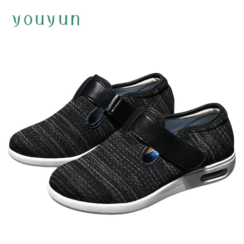 Wholesale summer/autumn middle-aged and elderly air cushioned casual women walking shoes plus size widening men elderly shoes