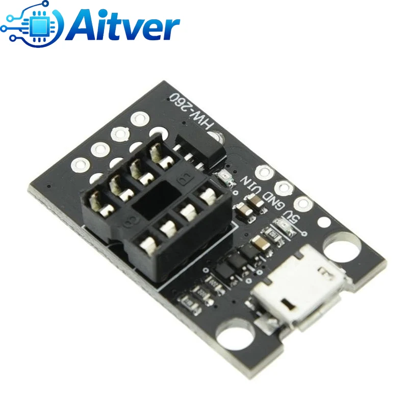 T42 ATtiny13A ATtiny25 ATtiny45 ATtiny85 Plug In Development Board ISP Programming Module for Arduino