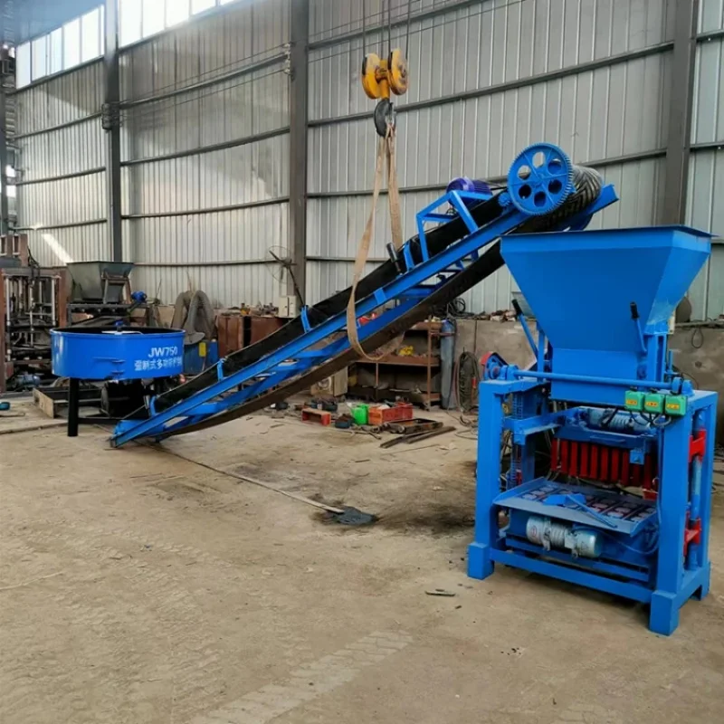 

High Quality Fully Automatic Hollow Cement Concrete Block Maker Machinery brick laying robot hydraulic brick press