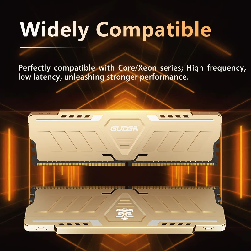 

GUDGA DDR4 RAM CL18 1.2V with Heatsink 8GB/16GB/32GB 3600MHz/4000MHz/3200MHz 288-Pin DIMMfor Desktop PC