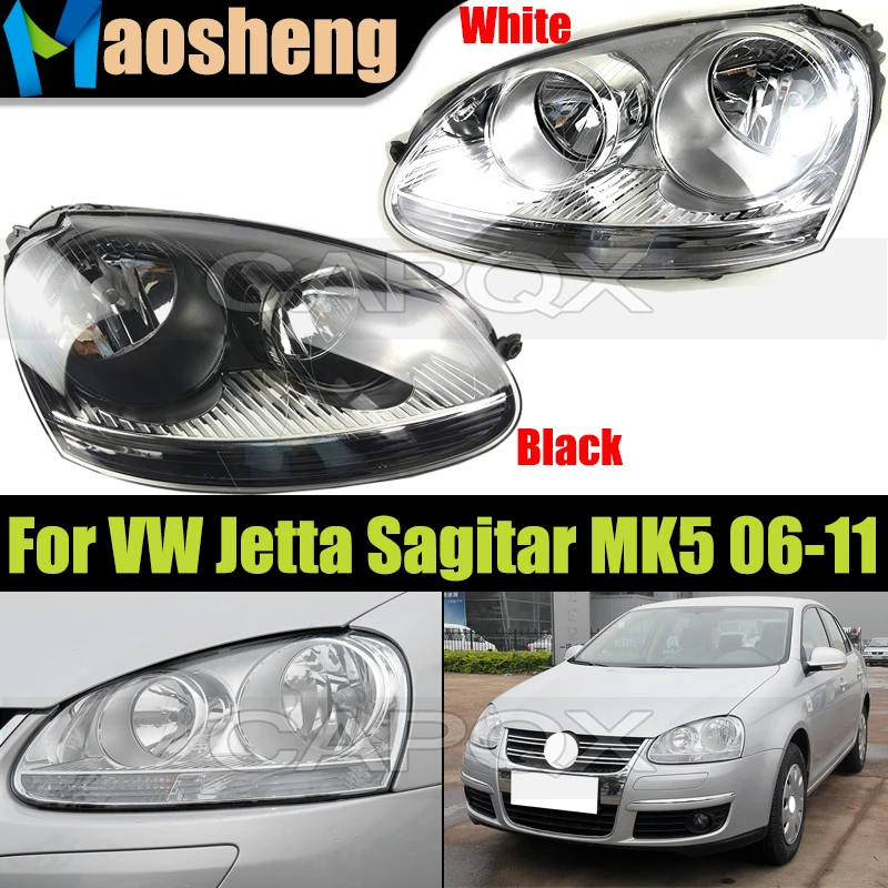 

6Pins Front Headlight Head Light For VW Jetta Sagitar MK5 2006 2007 2008 2009 2010 2011 Headlamp Head Lamp Driver Light