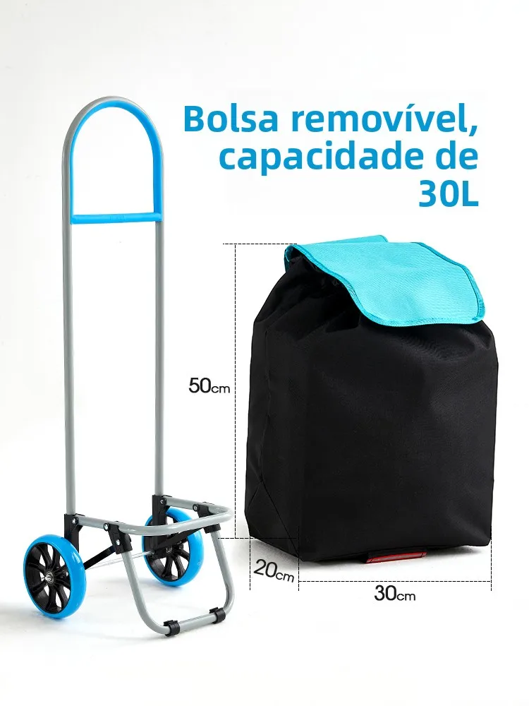 quiet-portable-folding-shopping-cart-vegetable-buying-hand-pulled-hand-pushed-multi-functional-utility-wares-cart