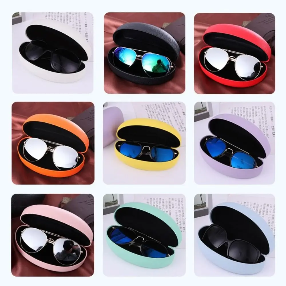 Fashion Leather Men and Women Iron Box Sunglasses Case Glasses Case Sunglasses Box view 2