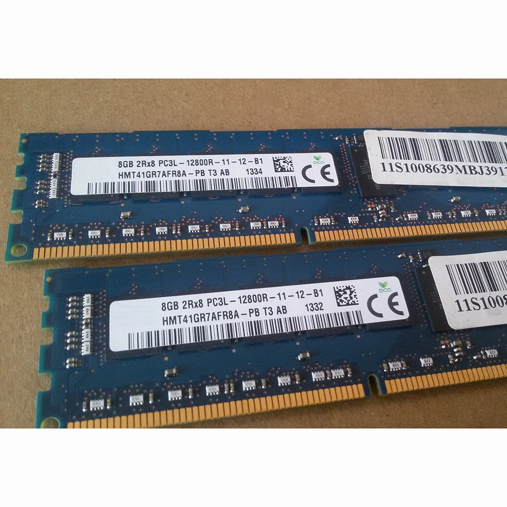 

2PCS HMT41GR7AFR8A-PB RAM For SK Hynix 8GB DDR3L 1600MHz 2RX8 PC3L-12800R Server Memory Works Perfectly Fast Ship High Quality