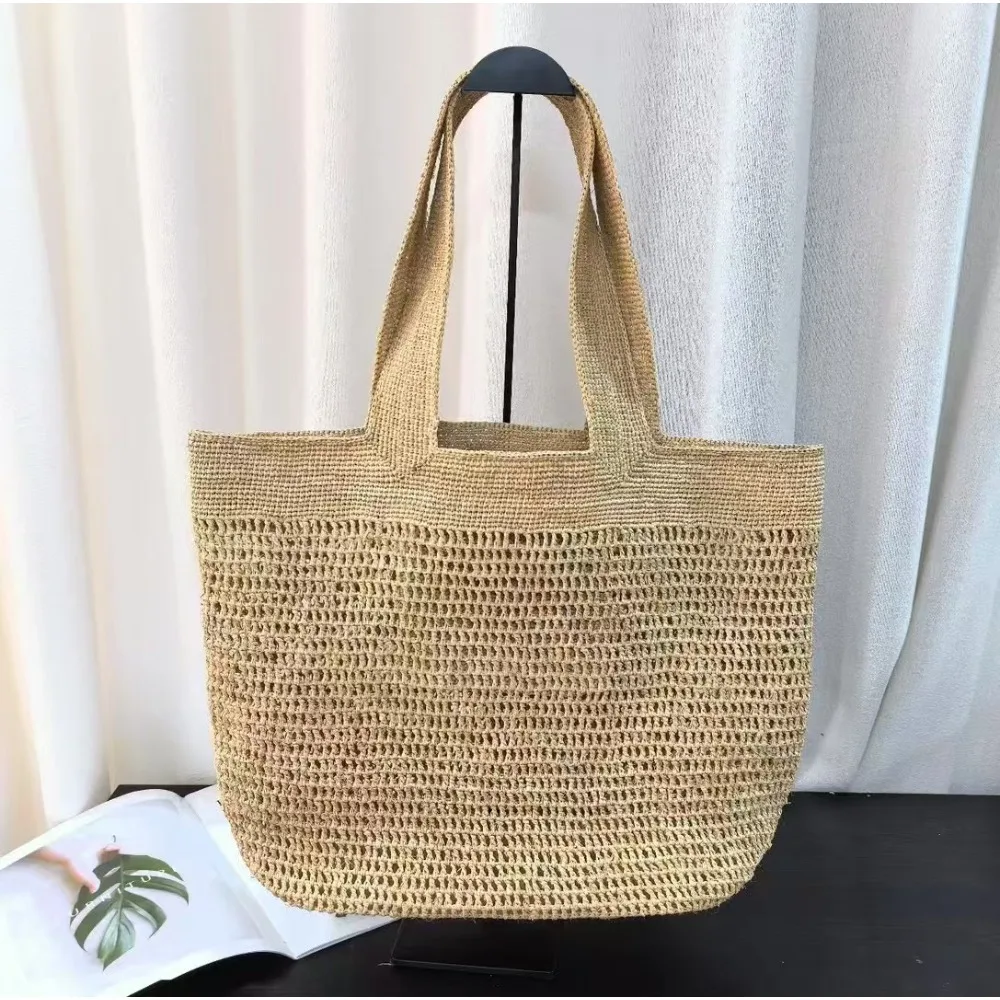 

High-quality Raffia Hollow Tote Bag Casual Vacation Wind Woven Niche Lazy Advanced Wind Bag with Unique and Fashionable Texture