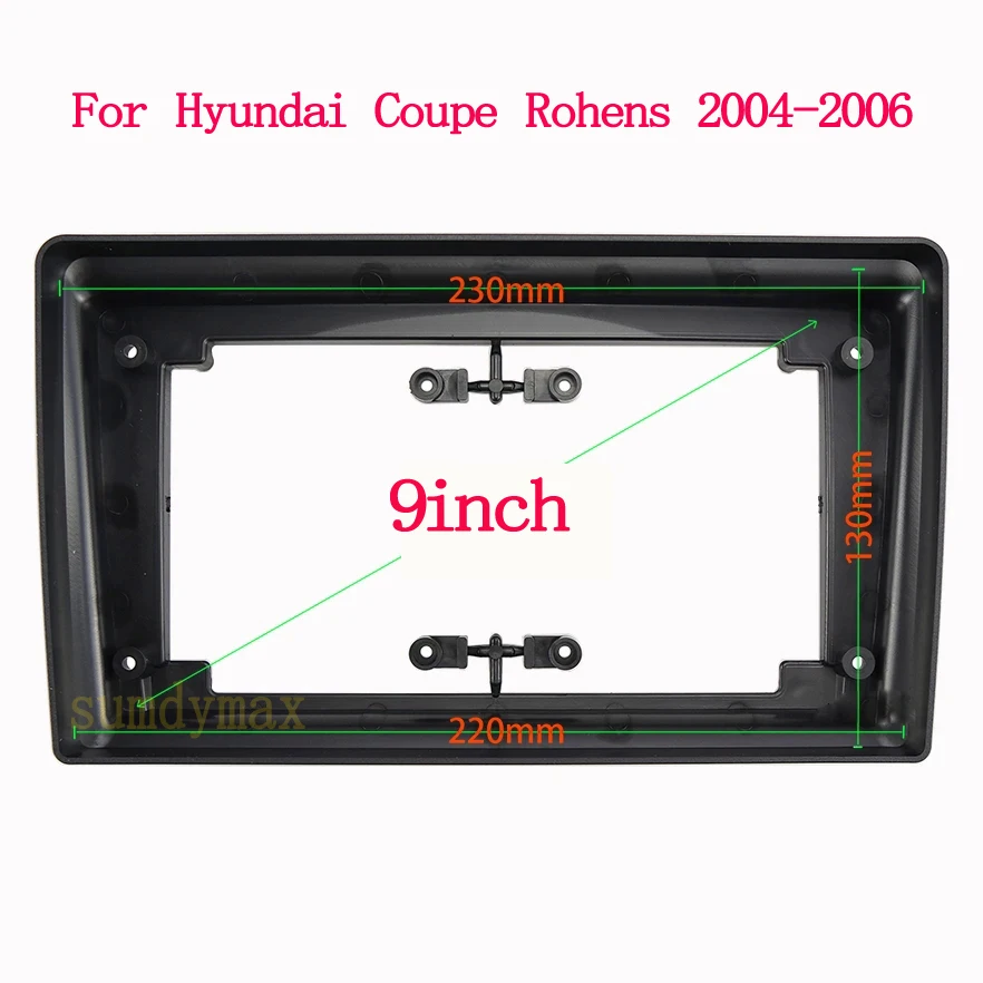 2 Din Car Radio Fascia for Hyundai Coupe Rohens 2004-2006 DVD Stereo Frame Plate Adapter Mounting Dash Installation Bezel