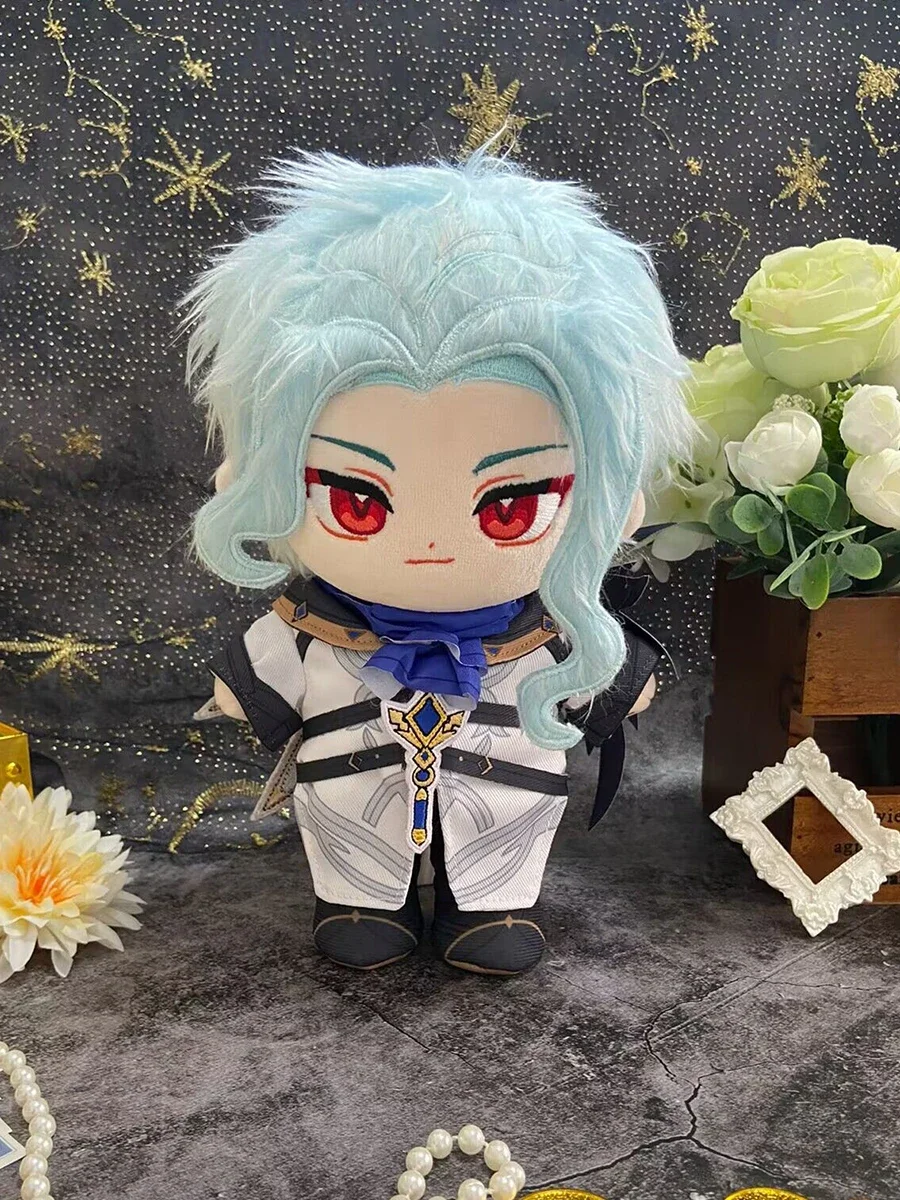 Genshin Impact II Dottore Plush Doll 20cm Cartoon Change Clothes Soft Stuffed Pillow The Doctor Dolls  DIY Toys Holiday Gifts
