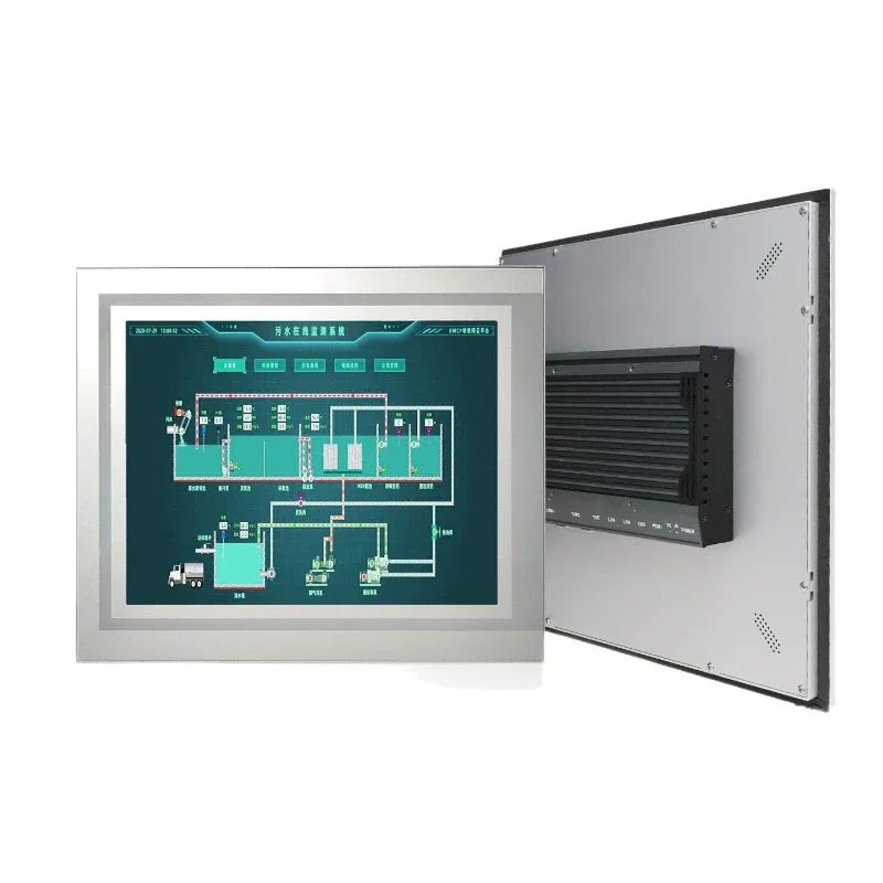 Industrial Control Computer Industrial Panel PC 10/15/17/21 Capacitive Touch Screen Wall Mounted Embedded Monitor
