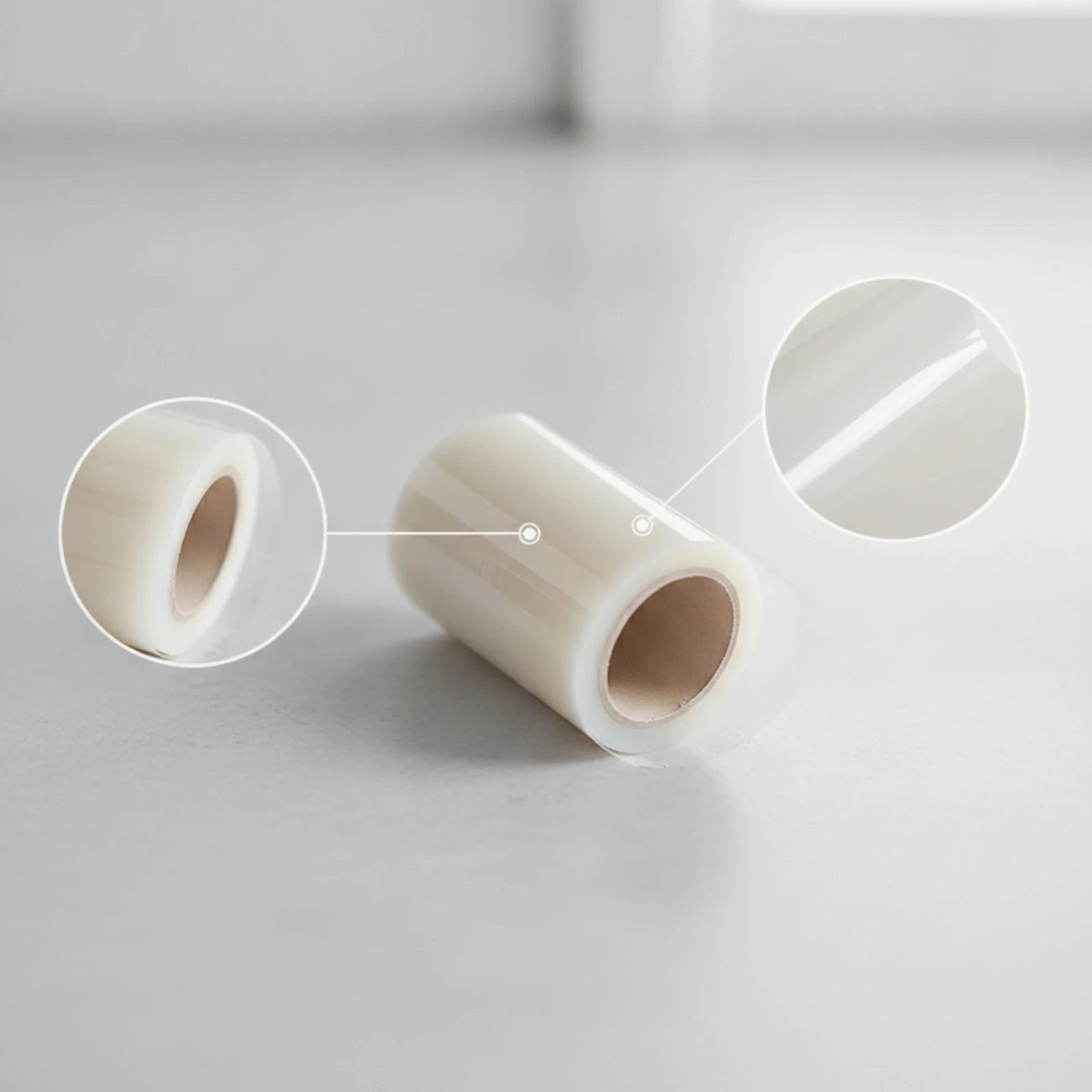 Shoe Cover Dispenser Film Roll Translucent Shoe Sole Shielding Film Dustproof Disposable for Retail Stores
