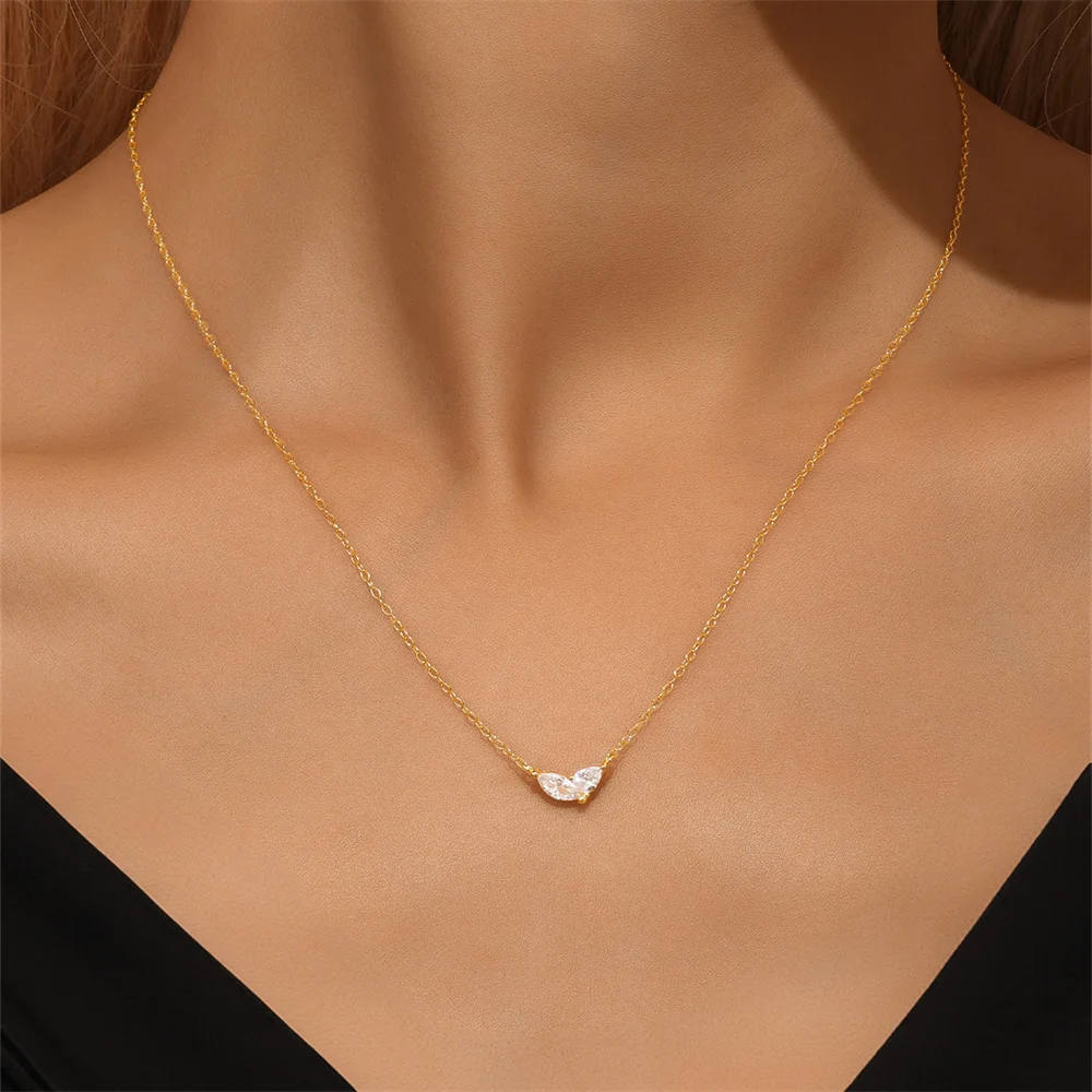 AIDE 925 Sterling Silver Retro Turquoise Pendant Chokers Necklace for Women Cute Small Moon Star Pendant Clavicle Necks Jewelry view 5