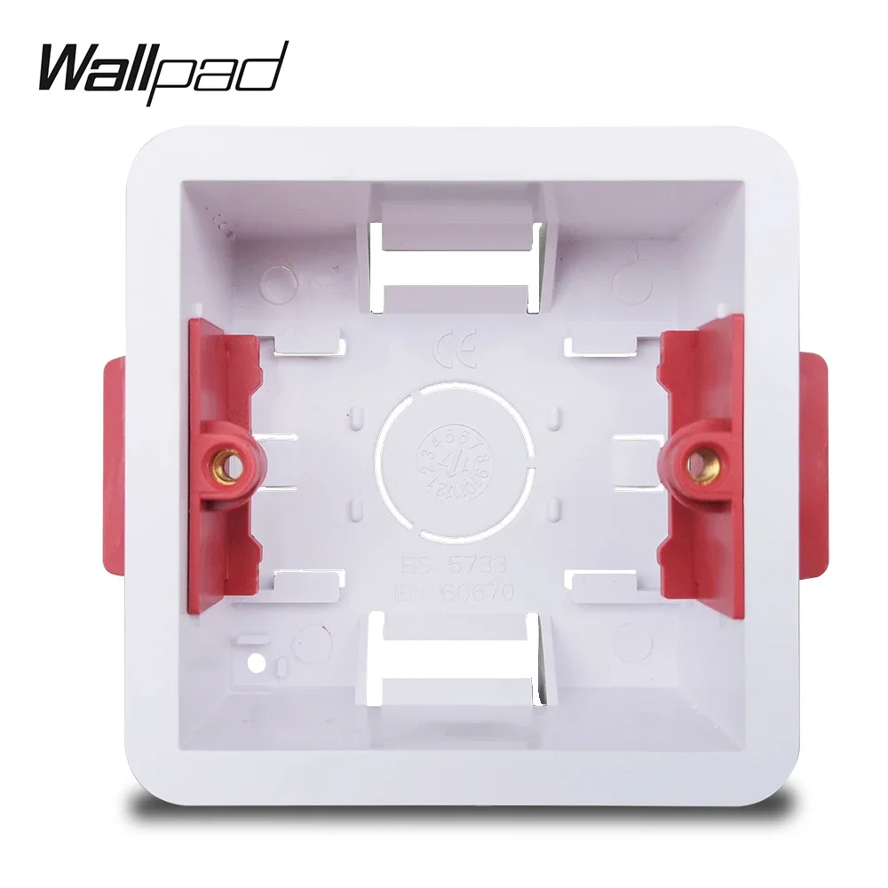 

1 Gang Dry Lining Box For Gypsum Board Drywall Plasterboad 35mm Depth Wall Switch BOX Wall Socket Cassette Wallpad