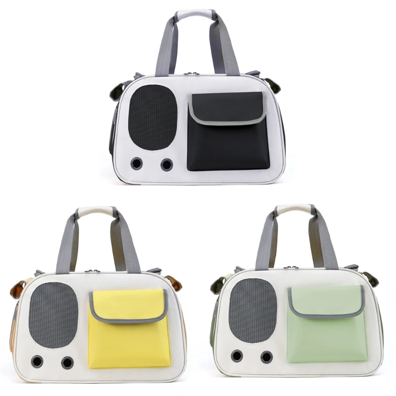 

Pet Carriers Bag Spacious Storage Puppy Bags Outgoing Outdoor Travel Pet Handbag with Mesh Window