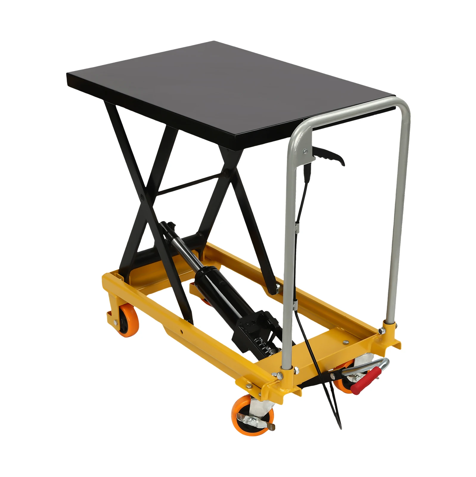 500lbs Single Scissor Lift Table Hydraulic Lift Table Cart 30.5