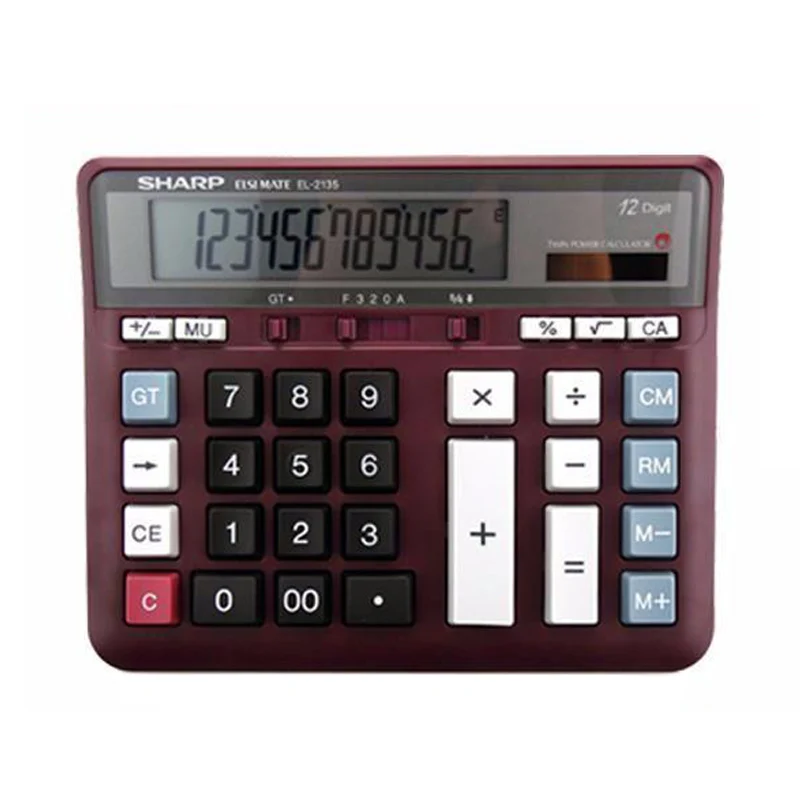 

Sharp EL-2135 Computer Large Button Calculator Bank Financial Accounting Special Large Desktop Office Business Calculadoras