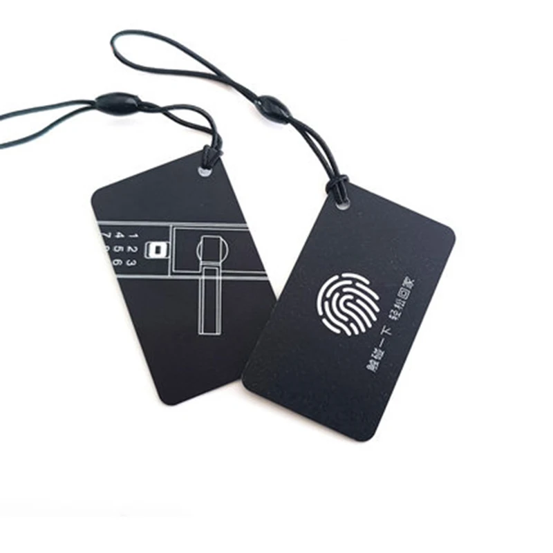 Cartão IC RFID para Fingerprint Lock, 13,56 MHz, 10pcs por lote