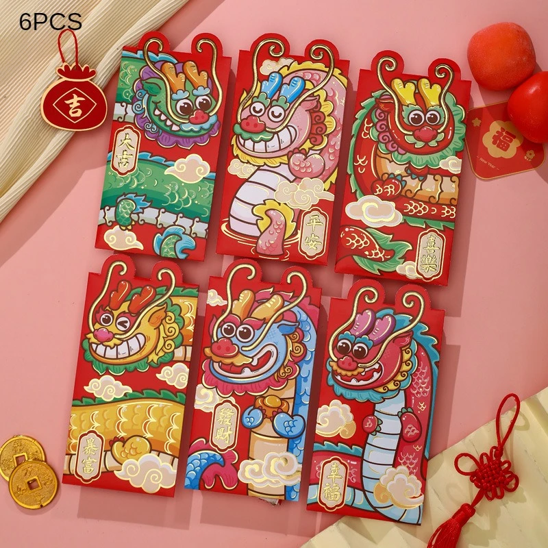 Three-dimensional Red Envelope Three-dimensional Cute Red Envelope Creativity Cartoon Design Li Shi Feng New Years Gift Cute